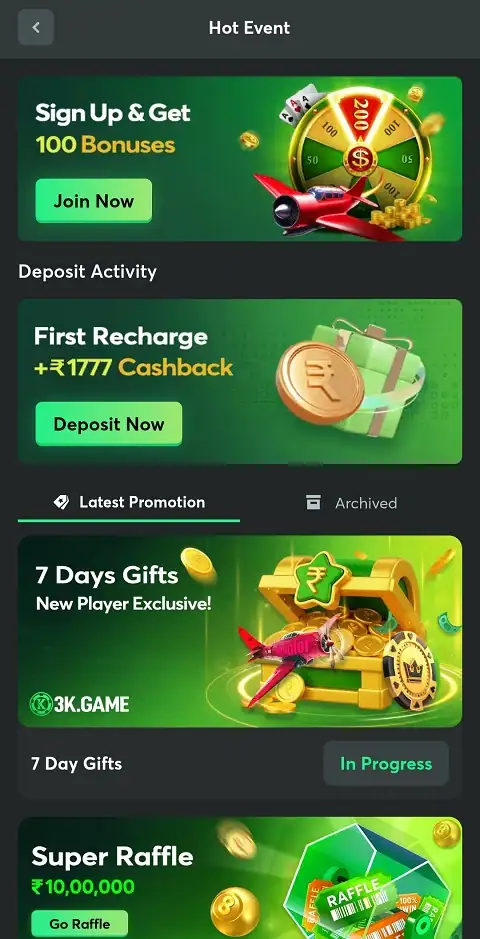 3k game app
